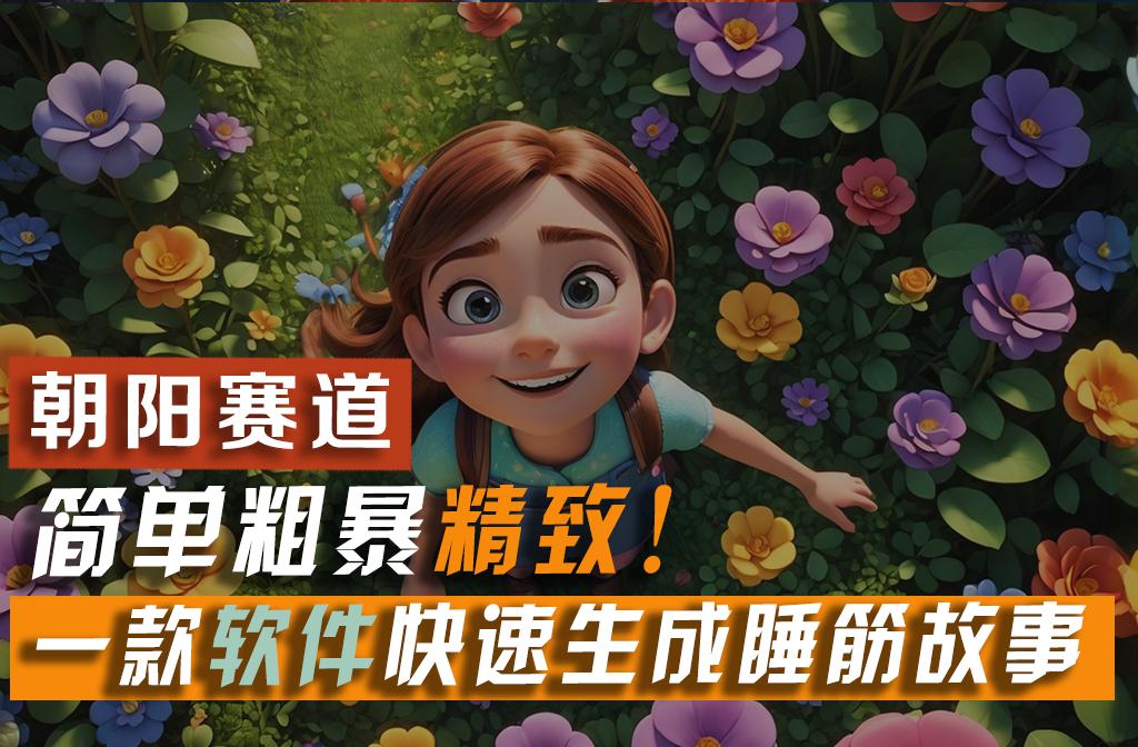 利用一款软件5分钟一条爆款睡筋故事，简单粗暴精致！小白月入2w+-好客网创