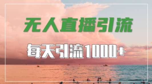 抖音快手视频号全平台通用，无人直播引流法，超暴力引流1000+高质量精准创业粉【揭秘】-好客网创