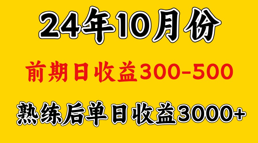 高手是怎么赚钱的.前期日收益500+熟练后日收益3000左右-好客网创