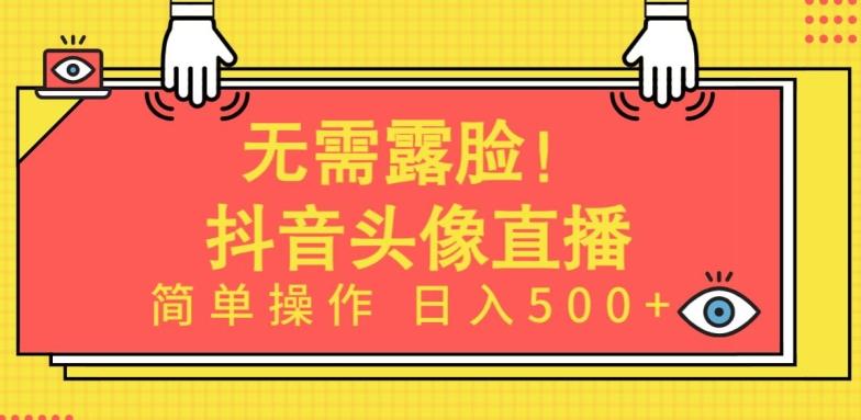无需露脸，Ai头像直播项目，简单操作日入500+【揭秘】-好客网创