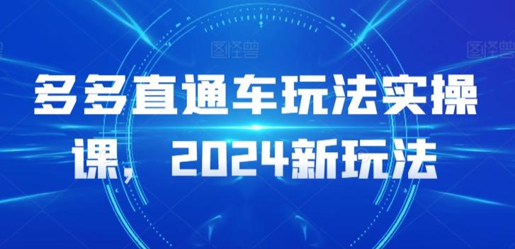 多多直通车玩法实操课，2024新玩法-好客网创