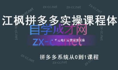 江枫老师·拼多多实操课程-好客网创