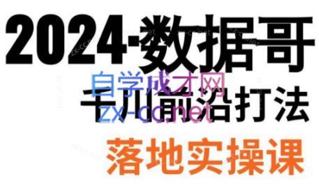 数据哥·2024年千川前沿打法落地实操课-好客网创