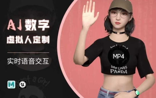 Ai数字人虚拟(智能体)实时语音交互特训营，​自行定制超写实角色AI数字人交互技术-好客网创