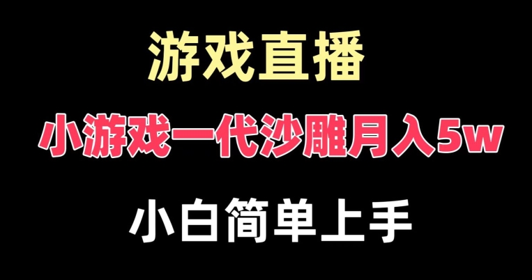 玩小游戏一代沙雕月入5w，爆裂变现，快速拿结果，高级保姆式教学【揭秘】-好客网创