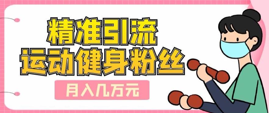 精准引流运动健身粉丝，轻松月入几万-好客网创