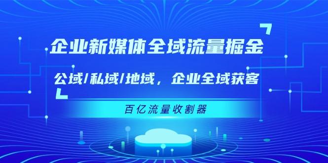 企业 新媒体 全域流量掘金：公域/私域/地域 企业全域获客 百亿流量 收割器-好客网创