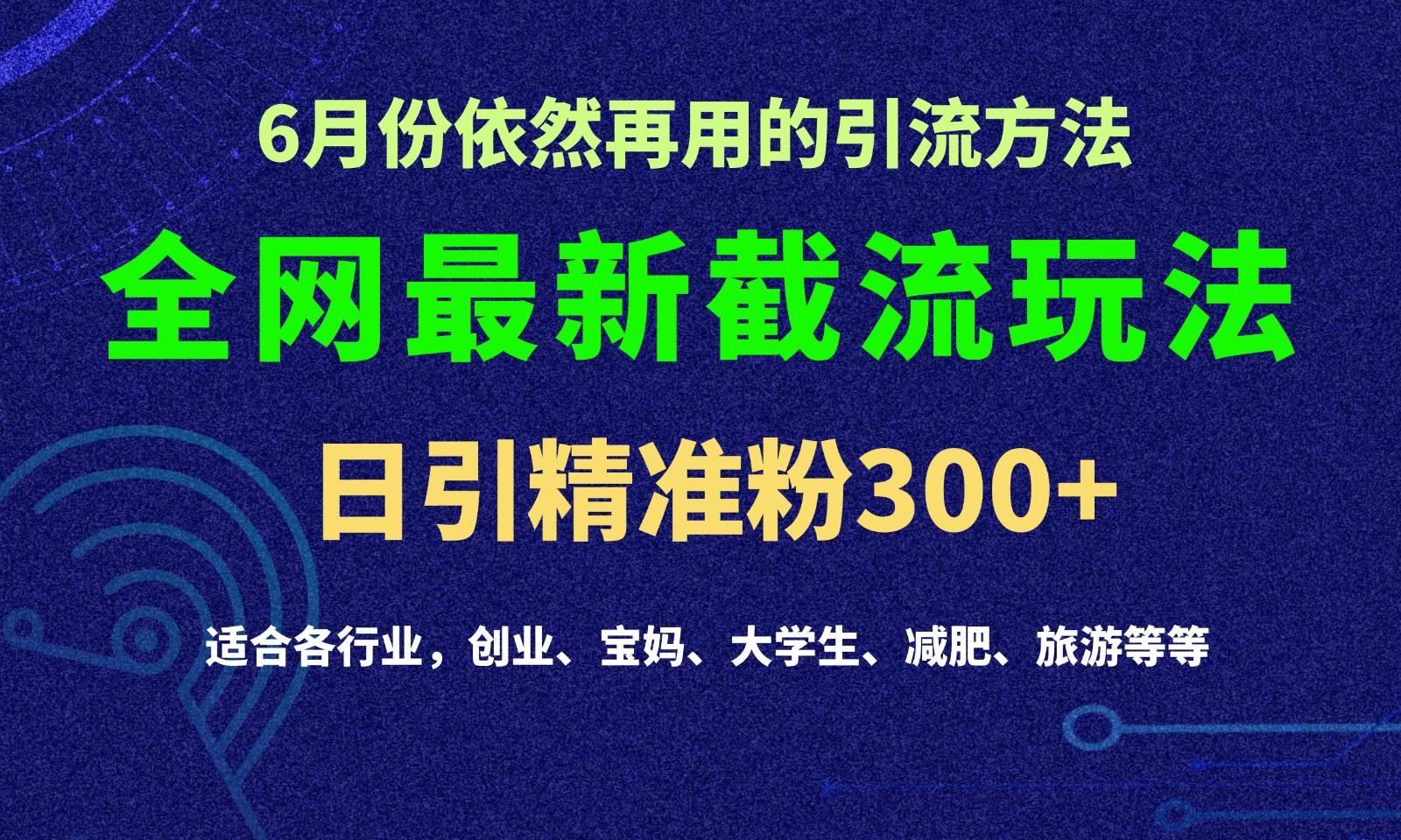 2024全网最新截留玩法，每日引流突破300+-好客网创