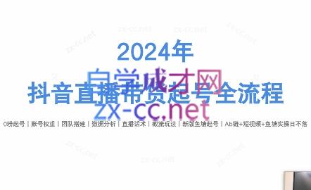 六六老师·2024年抖音直播带货起号全攻略-好客网创