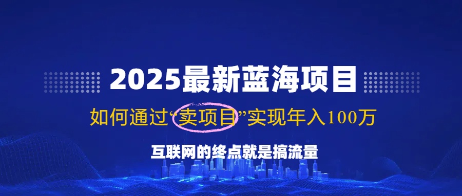 2025最新蓝海项目，零门槛轻松复制，月入10万+，新手也能操作！-好客网创